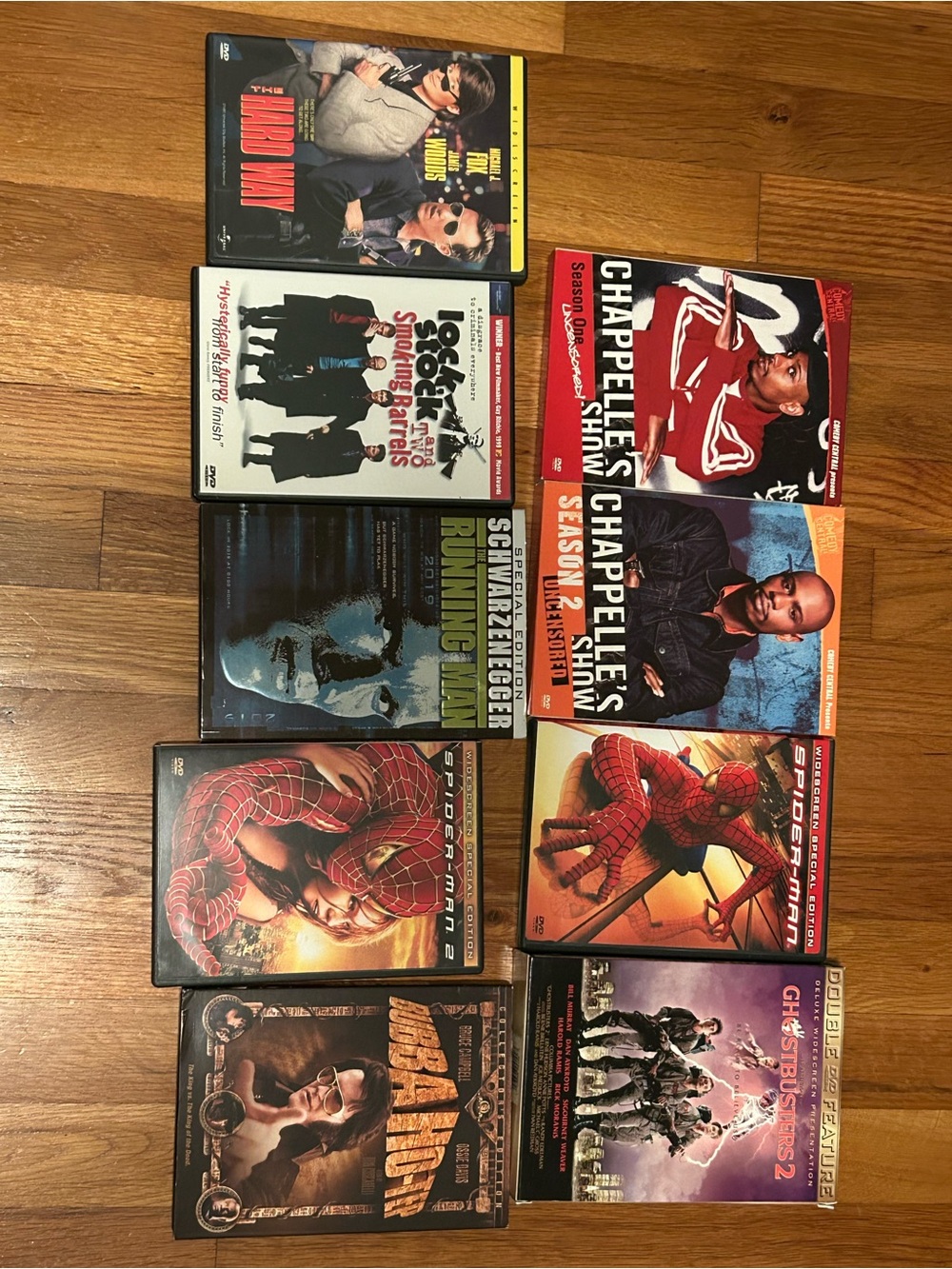 Mixed DVDs Collection Disc and Case Included Spider-Man Ghost Busters Chappelles